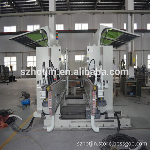Longitudinal double chain double end tenoner